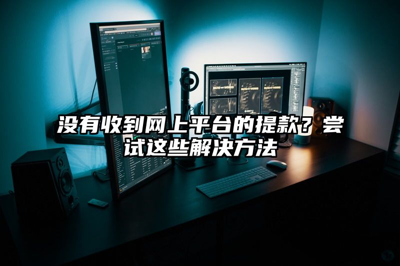 没有收到网上平台的提现？尝试这些解决方法