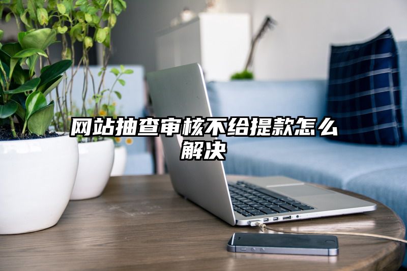 网站抽查审核不给提现怎么解决