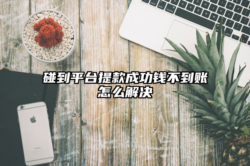 碰到平台提现成功钱不到账怎么解决