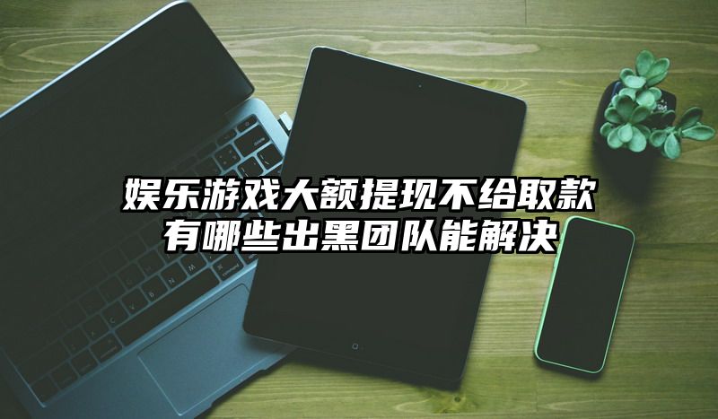 娱乐游戏大额提现不给取款有哪些出黑团队能解决