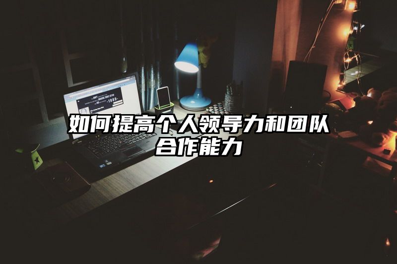 如何提高个人领导力和团队合作能力