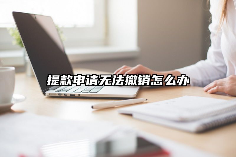 提现申请无法撤销怎么办