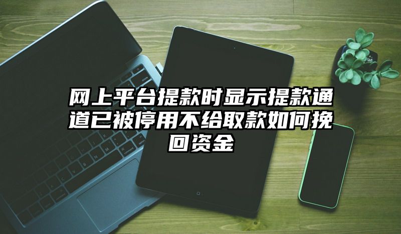 网上平台提现时显示提现通道已被停用不给取款如何挽回资金