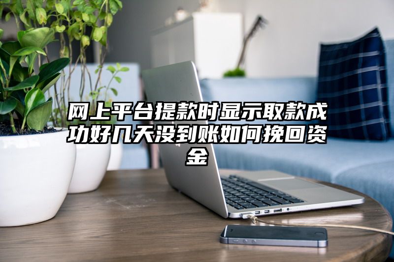 网上平台提现时显示取款成功好几天没到账如何挽回资金