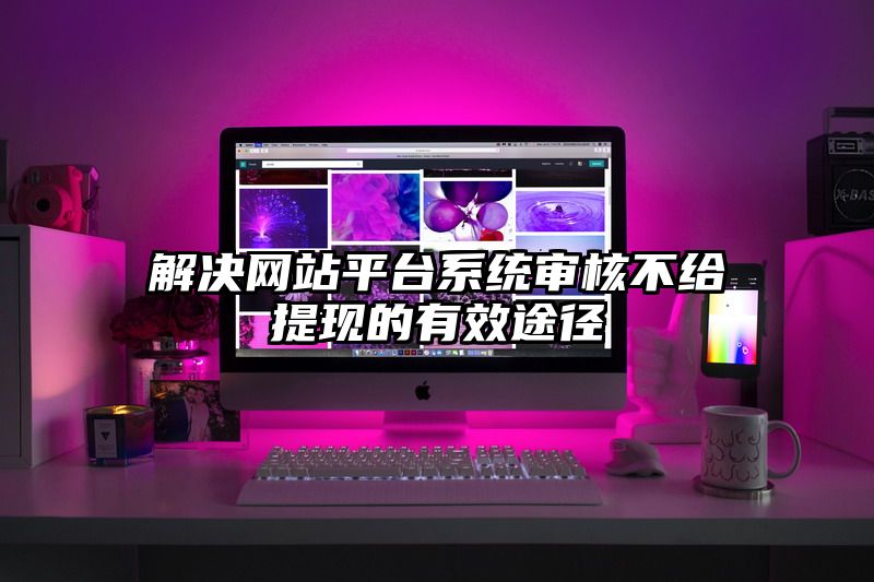 解决网站平台系统审核不给提现的有效途径