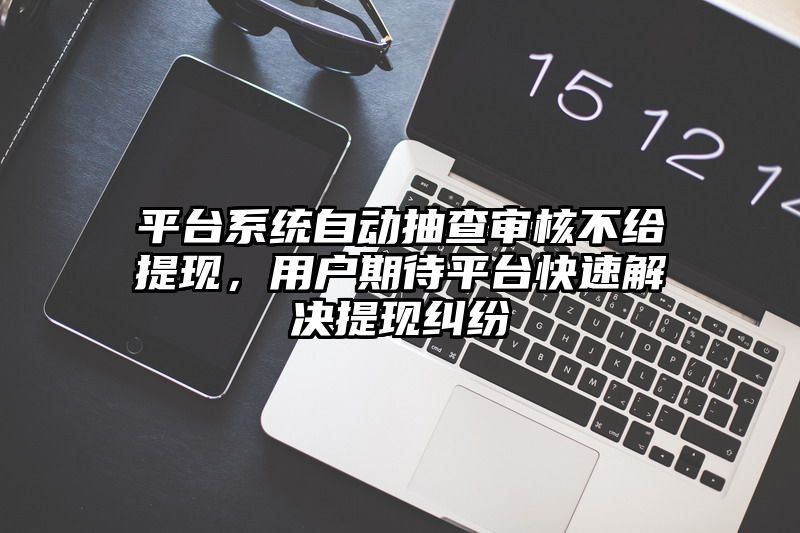 平台系统自动抽查审核不给提现，用户期待平台快速解决提现纠纷