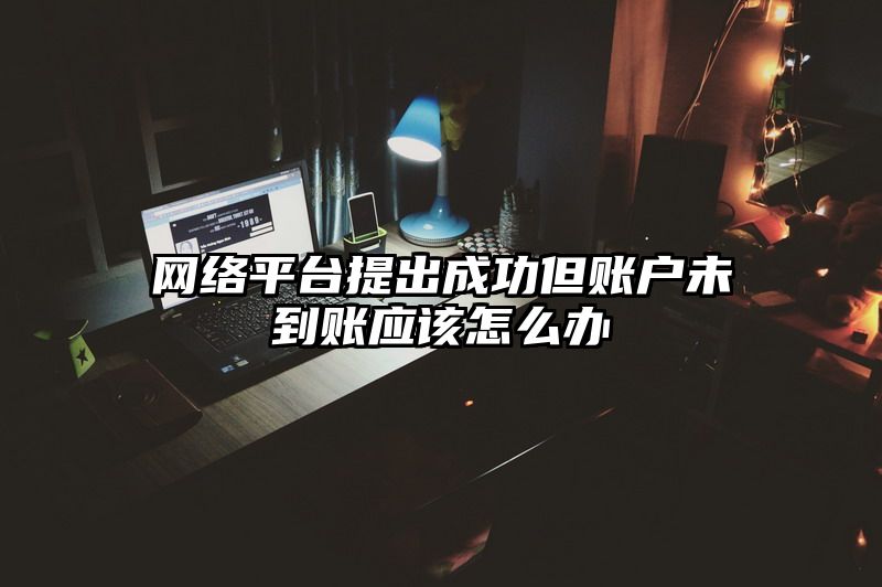 网络平台提出成功但账户未到账应该怎么办