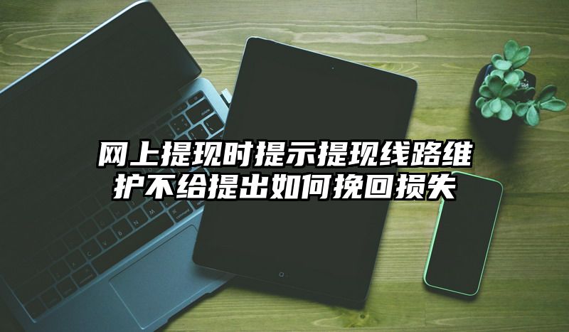 网上提现时提示提现线路维护不给提出如何挽回损失