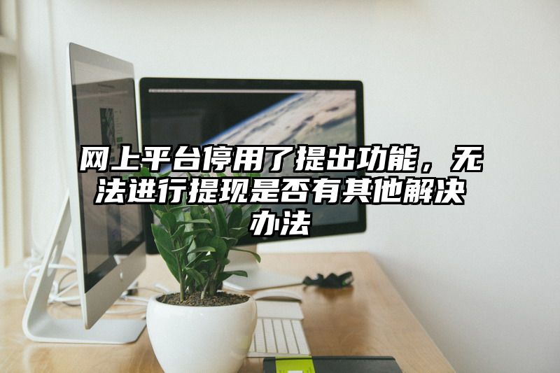 网上平台停用了提出功能，无法进行提现是否有其他解决办法