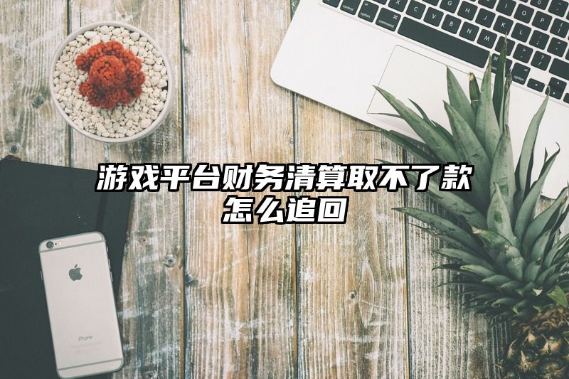 游戏平台财务清算取不了款怎么追回